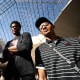 Jahvon Quinerly, Nick Pringle and Jaden Quinerly at the Louvre